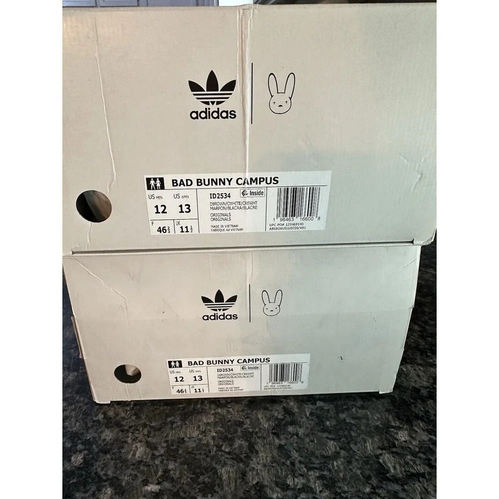 NEW ADIDAS ORIGINALS BAD BUNNY LAST CAMPUS‎ Brown ID2534 Men Size 12.